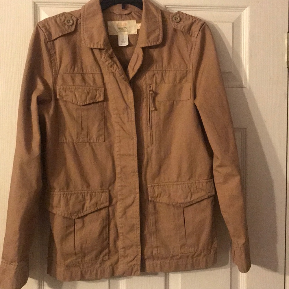 J Crew classic twill chino jacket